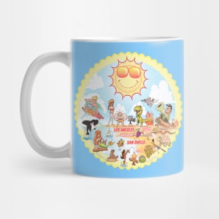 California Beach Paradise Mug